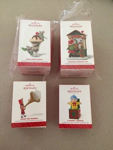 Brand New 2014 Hallmark Ornaments Mice Cream Sundae, Christmas Window + Bonus - Picture 1 of 2