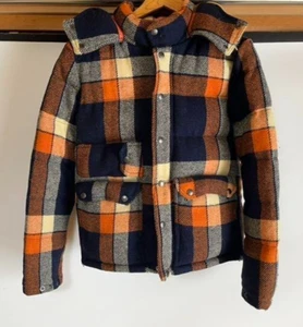 Nanamica Exclusive North Face Purple Label x Harris Tweed Down S Wool Nylon USED - Picture 1 of 7