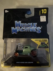 Muscle Machines- Diecast- 1933 Ford 3W Coupe- Green- Model 10- 1:64 Scale *NEW* - Picture 1 of 5