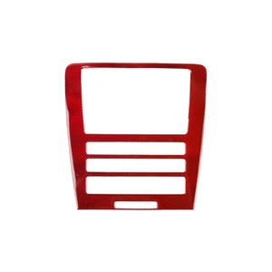 For 09-13 Ford Mustang Print Carbon Fiber Central Control Navigation Panel - Picture 1 of 6