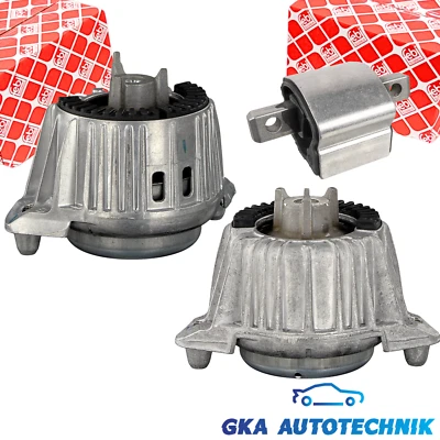 3x FEBI Motorlager Motorhalter für Mercedes W204 S204 C218 W212 S212 - Bild 1 von 4