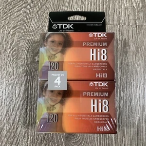 Cinta de video TDK Premium Hi8 MP120. Pack de 4. - Imagen 1 de 3