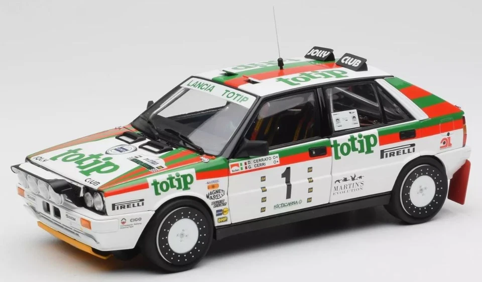 MODELLINO AUTO STATICO KYOSHO LANCIA DELTA HF RALLY TARGA FLORIO 1987 CERRATO