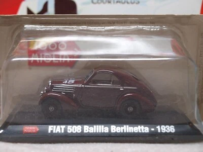STARLINE / 1000 MIGLIA - 1936 FIAT 508 BALILLA BERLINETTA - COCHE MODELO ESCALA 1/43 Foto 1 de 4
