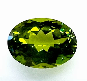 8.29ct!! NATURAL UNTREATED PERIDOT - EXPERTLY FACETED IN GERMANY +CERT AVAILABLE - Picture 1 of 1