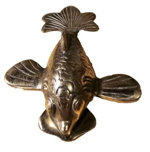 Vintage Brass Butterfly Koi Door Knocker from England - Picture 1 of 10