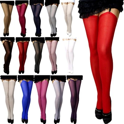 10 Paar klassische dickere Oma`s Straps-Strümpfe 67 den Farben, Gr S/M/L/XL - Bild 1 von 2