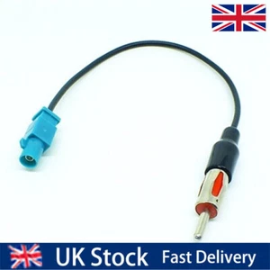30cm Universal Fakra to DIN Car Stereo Radio Aerial Adaptor Mast Antenna Adapter - Picture 1 of 9