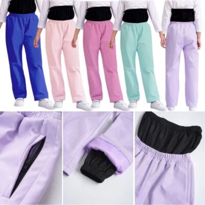 Kids Girls Sweatpants Outdoor Pants With Pockets Trousers Mountaineering Snow - Image 1 of 4