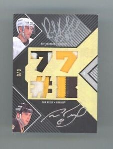 Cam Neely Ray Bourque Boston Bruins 2008-09 Upper Deck Black Auto 3/3 Card 