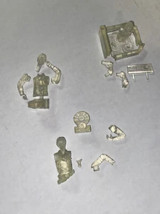 Lote de juguetes de Star Wars bustos transparentes dañados Luke Skywalker Han Solo C-3PO - Imagen 1 de 2