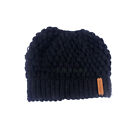 Women Tail Beanie Hat Messy Soft Cap Stretchy Knitted Crochet - Hot Sale