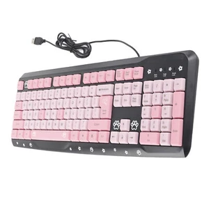 Wired Keyboard Cute Cartoon For PC Laptop Home And Fit - Picture 1 of 17