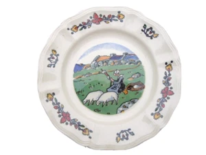 Assiette faïence décor bretonne Pays Breton Georges Géo Fourrier - Imagen 1 de 6