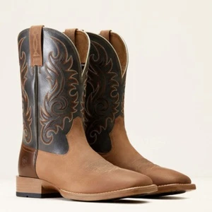 Stivali western uomo Ariat Lasco Ultra - marrone chiaro/blu fumo - taglia 13 - Foto 1 di 7