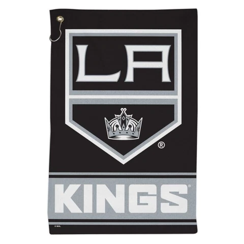 LOS ANGELES KINGS ALL PURPOSE GOLF TAILGATE TOWEL 16"X25" HOOK AND GROMMET Cover