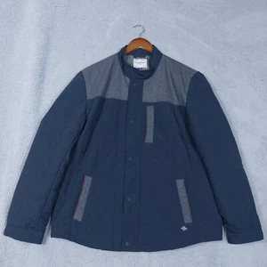 Flag & Anthem Jacket Men's XL Navy Gray Quilted Long Sleeve Full Zip Classic NWT - Picture 1 of 19