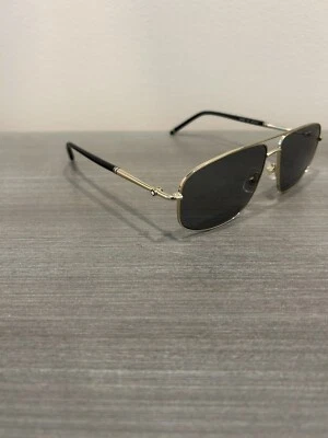 Mont Blanc MB0069S 002 Sunglasses Men's Gold-Black/Green Lenses Pilot 60mm - Image 1 of 4