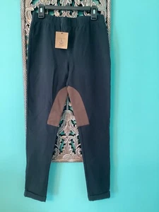 Lands End Girl’s Riding Legging Size 14 New w/Tags Black Pants - Picture 1 of 6