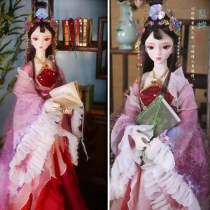 1/3 BJD Puppe 60 cm Mädchen Puppen 24 Zoll weiblicher Körper mit Make-up Augen Perücken Schuhe Kleidung - Bild 1 von 6