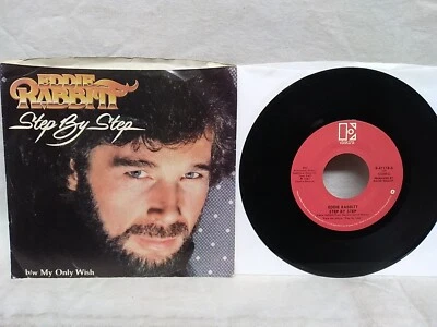 Eddie Rabbitt Step By Step / My Only Wish 45 RPM Elektra records E-47174 1981 - Image 1 of 3
