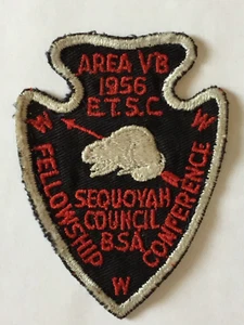 1956 Area VB Section Conference Fellowship patch Sequoyah Lodge 184 - Picture 1 of 2