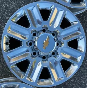 2024 POLISHED 20" CHEVY SILVERADO HIGH COUNTRY 2500 3500 OEM FACTORY WHEEL RIM - Picture 1 of 1