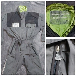 Vintage Luhta Ski Snow Suit Adult Large Full Zip Insulated High Visibility - Picture 1 of 18