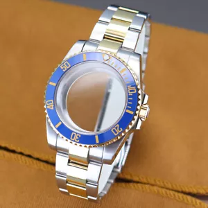 Caja de reloj de lujo para hombre Diver 40 mm + correa de ostra hebilla deslizante de acero inoxidable - Imagen 1 de 23