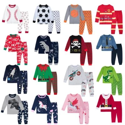 Conjunto de pijamas masculinos Halloween infantil roupa de dormir infantil Natal inverno - Imagem 1 de 4