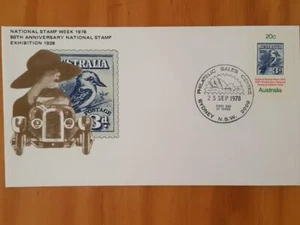 Australian Stamps First Day Cover 25 Sep 1978 National Stamp Week FREEPOST AUST - Bild 1 von 1
