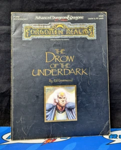 D&D 2nd Ed Forgotten Realms: Drow of the Underdark - Advanced Dungeons & Dragons - Imagen 1 de 2