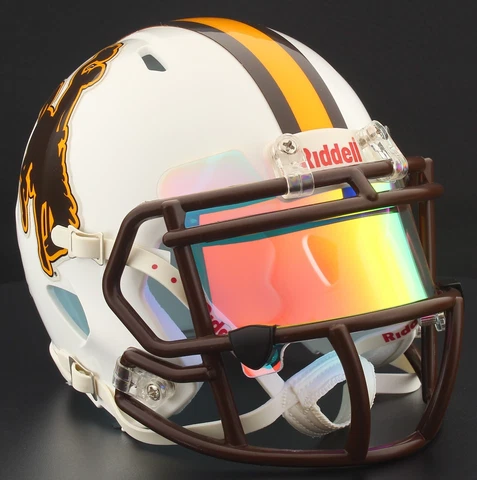 WYOMING COWBOYS NCAA Riddell SPEED Authentic MINI Football Helmet Cover