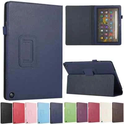 for Amazon Fire HD 8 / Plus 2017 8th Gen Tablet Flip Leather Stand Case Cover - Image 1 of 4