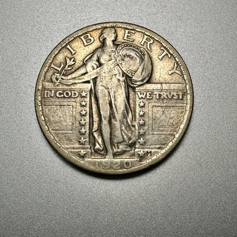 1920   STANDING LIBERTY QUARTER   NICE DETAIL   BETTER DATE   #3332 Cover