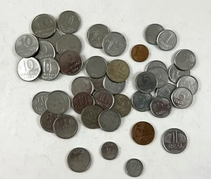 LOTE 40+ Monedas Brasil 1967-2002 Real Centavos Cruzeiros Cruzado - Acero Inoxidable - Imagen 1 de 5