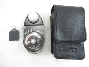 【EXC+++!!】Sekonic Studio Deluxe model L-398 Analog Exposure Meter w/ Case #5432 - Picture 1 of 23