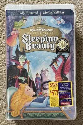 Sealed - SLEEPING BEAUTY - VHS 1959 Limited Edition Masterpiece Collection * NEW - Image 1 of 4