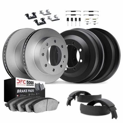 For Ford E-350 Econoline 95-98 DFC GEO-KIT 5000+ Plain Front & Rear Brake Kit Foto 1 de 3