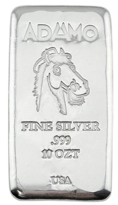 Mr. Ed The Talking Horse 10 oz .999 Silver Bar Adamo - Image 1 of 4