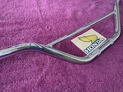 HONDA 1973 1974 CR125 CR250 ELSINORE Handlebar new Chrome MADE IN USA VMX CR250M - Image 1 of 4