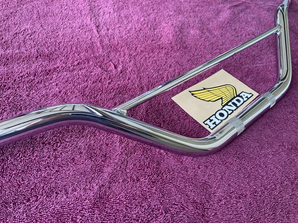 HONDA 1973 1974 CR125 CR250 ELSINORE Handlebar new Chrome MADE IN USA VMX CR250M - Image 1 of 4