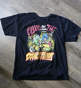 Camiseta Startee "Blood on the Dance Floor" Negra Unisex Para Hombre Talla M - Imagen 1 de 2