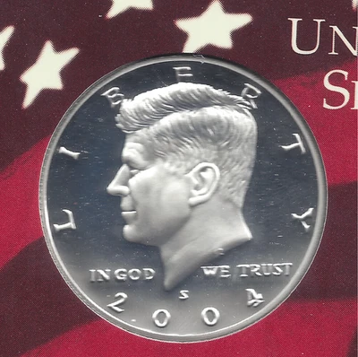 2004-S SILVER PROOF KENNEDY HALF -90% SILVER - Image 1 of 2