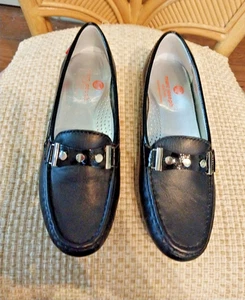 Marc Joseph New York Black Mulberry Leather Loafer Size 8 Made in Brazil - Picture 1 of 8
