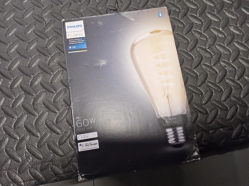 Philips Hue E26 white Ambiance Einstein Clear 60w - Image 1 of 1