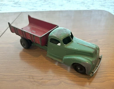 Camión de volteo Ford Hubley Kiddie vintage años 1940-50 #476 palanca de trabajo Foto 1 de 4