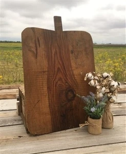 XL Vintage französisches Brotbrett, rechteckiges Brotbrett, Holz Schneidebrett A71 - Bild 1 von 9
