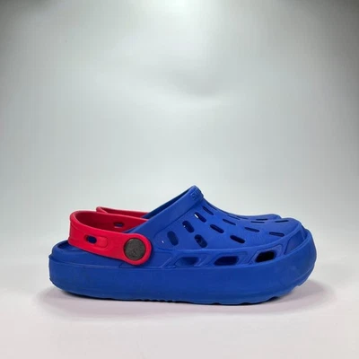 Skechers Foamies Swifters Clogs Blue Red Slip On Comfort Shoes Youth Size 2 - Image 1 of 4