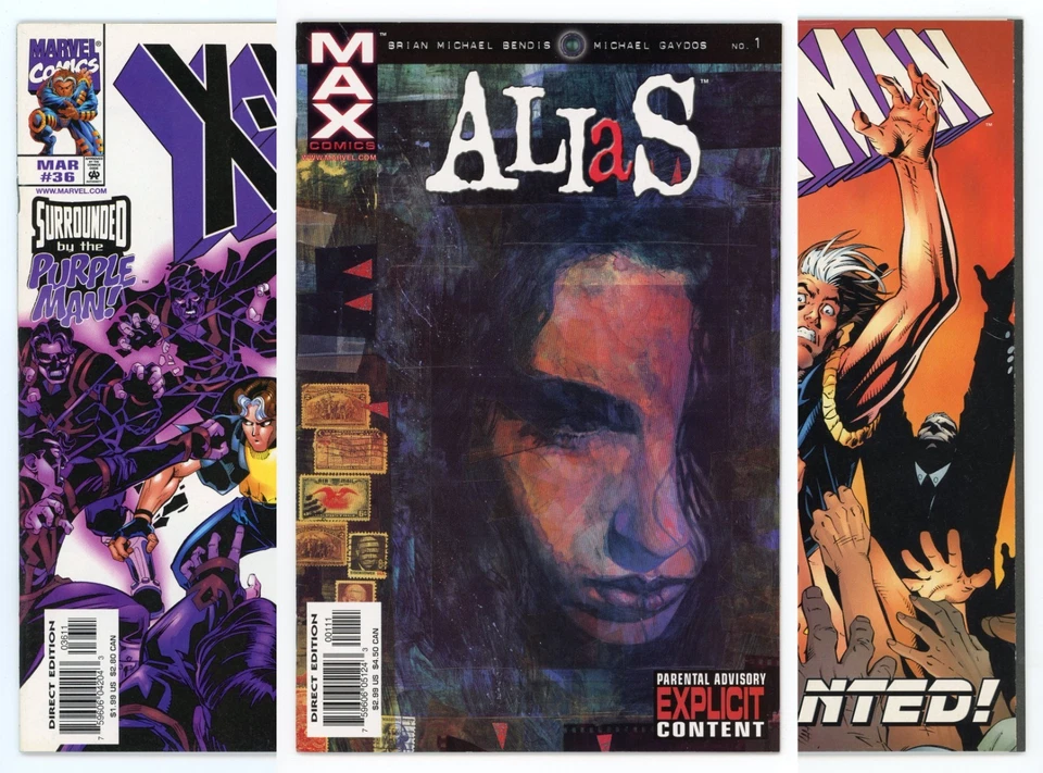 Alias #1 1st app Jessica Jones 1st Print & 1st Modern Purple Man LOT 2001 Marvel - Image 1 of 4